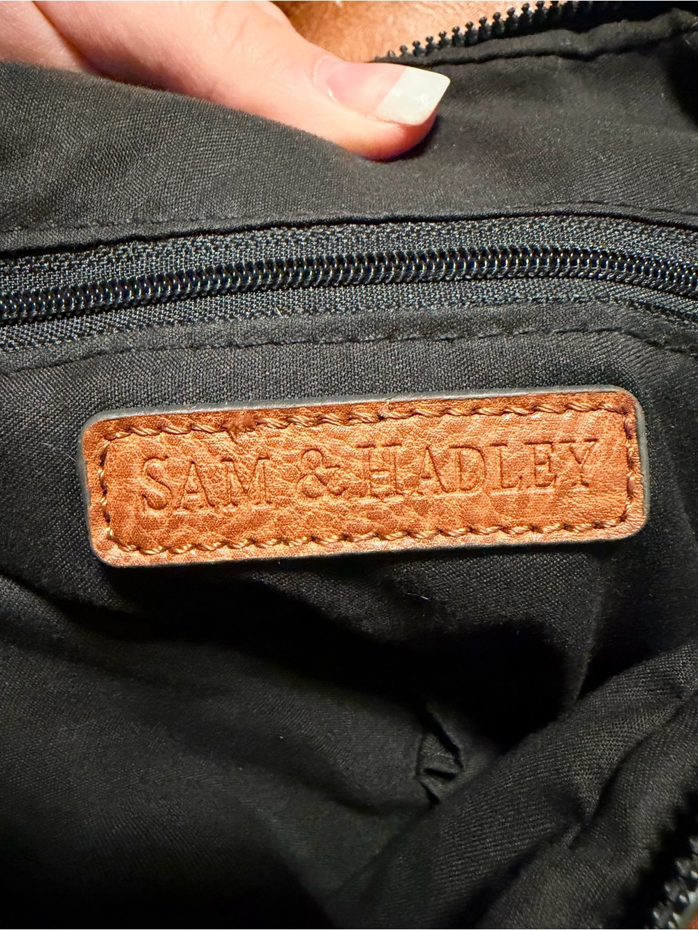 Women's Tan Studded Shoulder Bag with Adjustable Strap - Picture 7 of 7